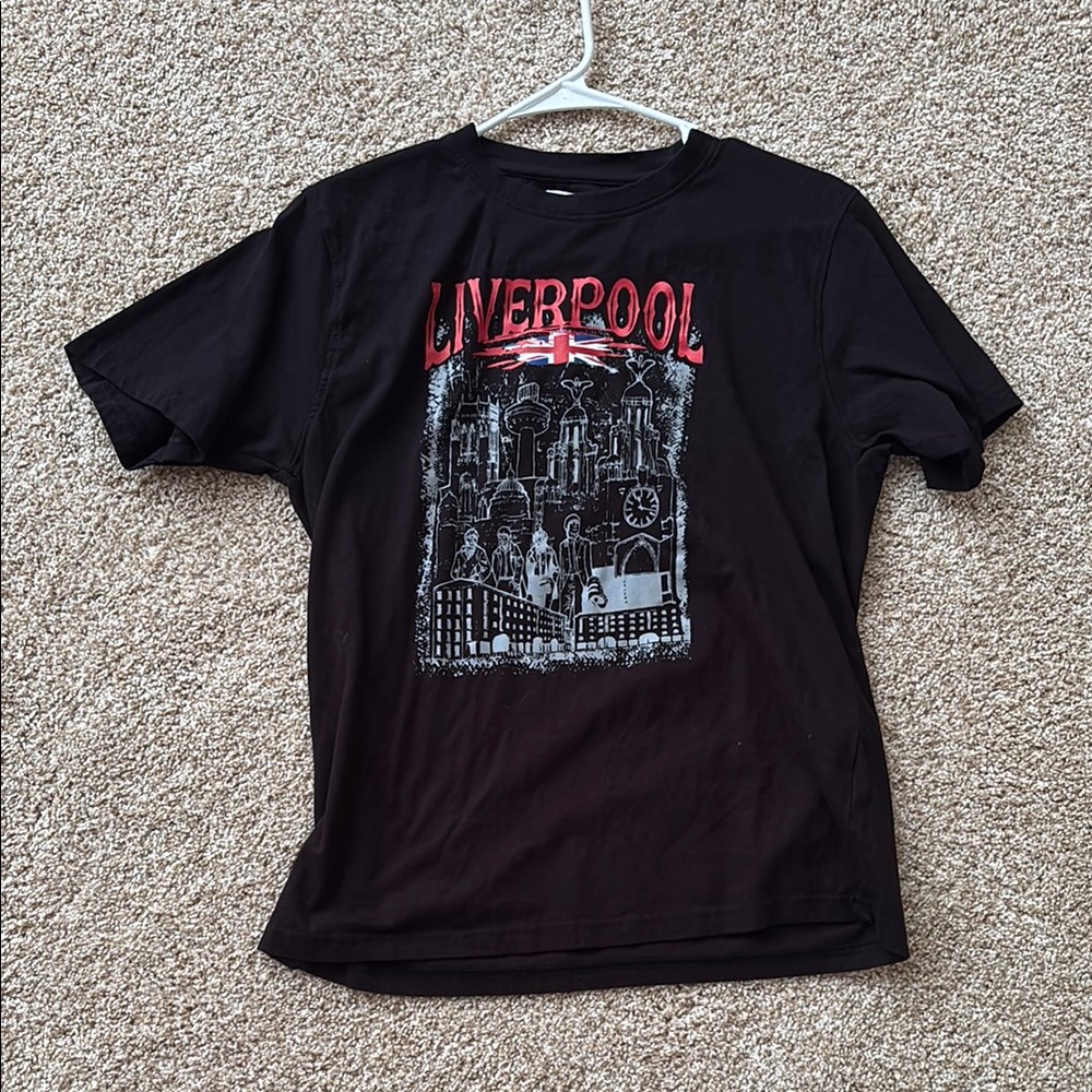 Liverpool Black Graphic T-Shirt